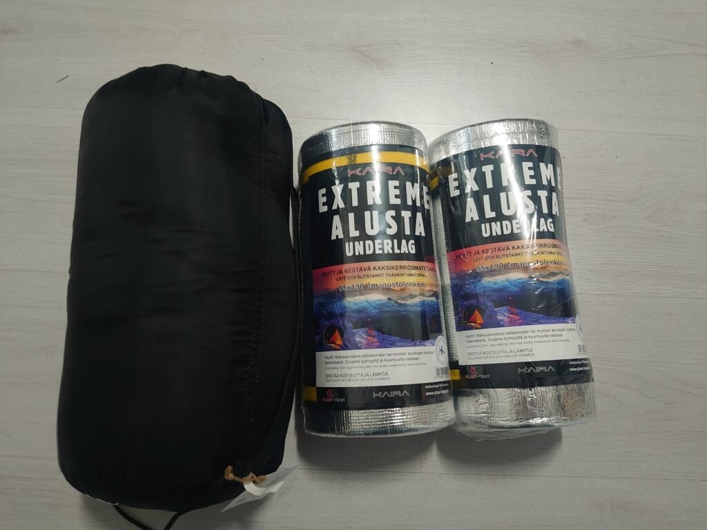 New sleeping bag and two compact sleeping pads for the motorcycle trip.